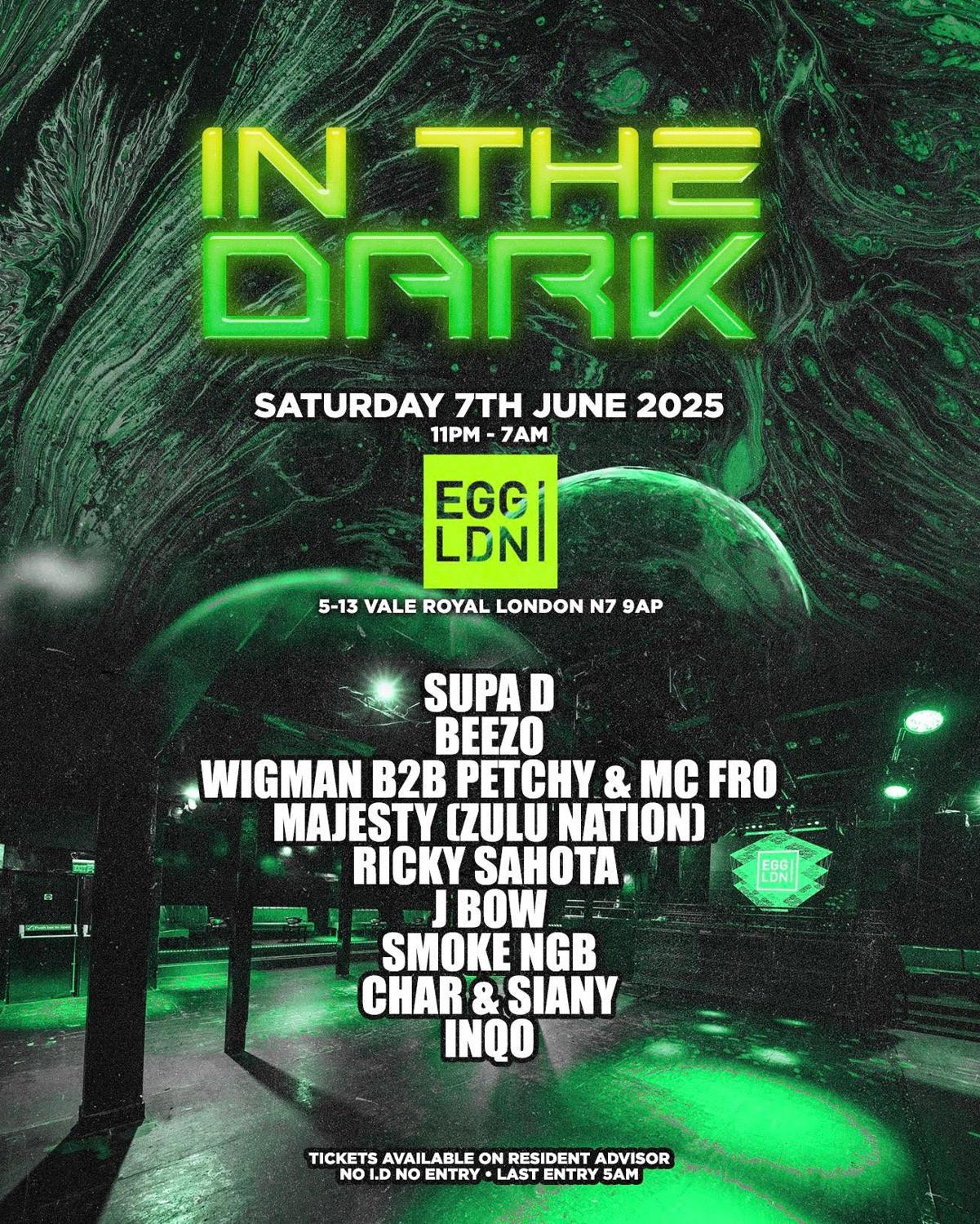 Inthedark At Egg Club - Deep Tech Tribal House Ft. Supa D, Beezo, Wigman