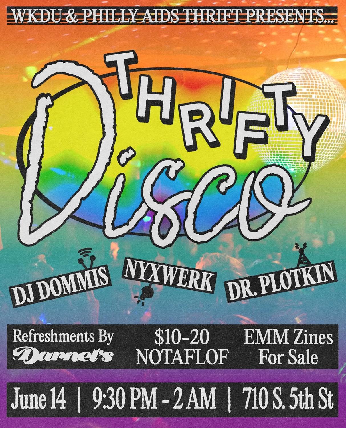 Wkdu & Philly Aids Thrift Present: Thrifty Disco