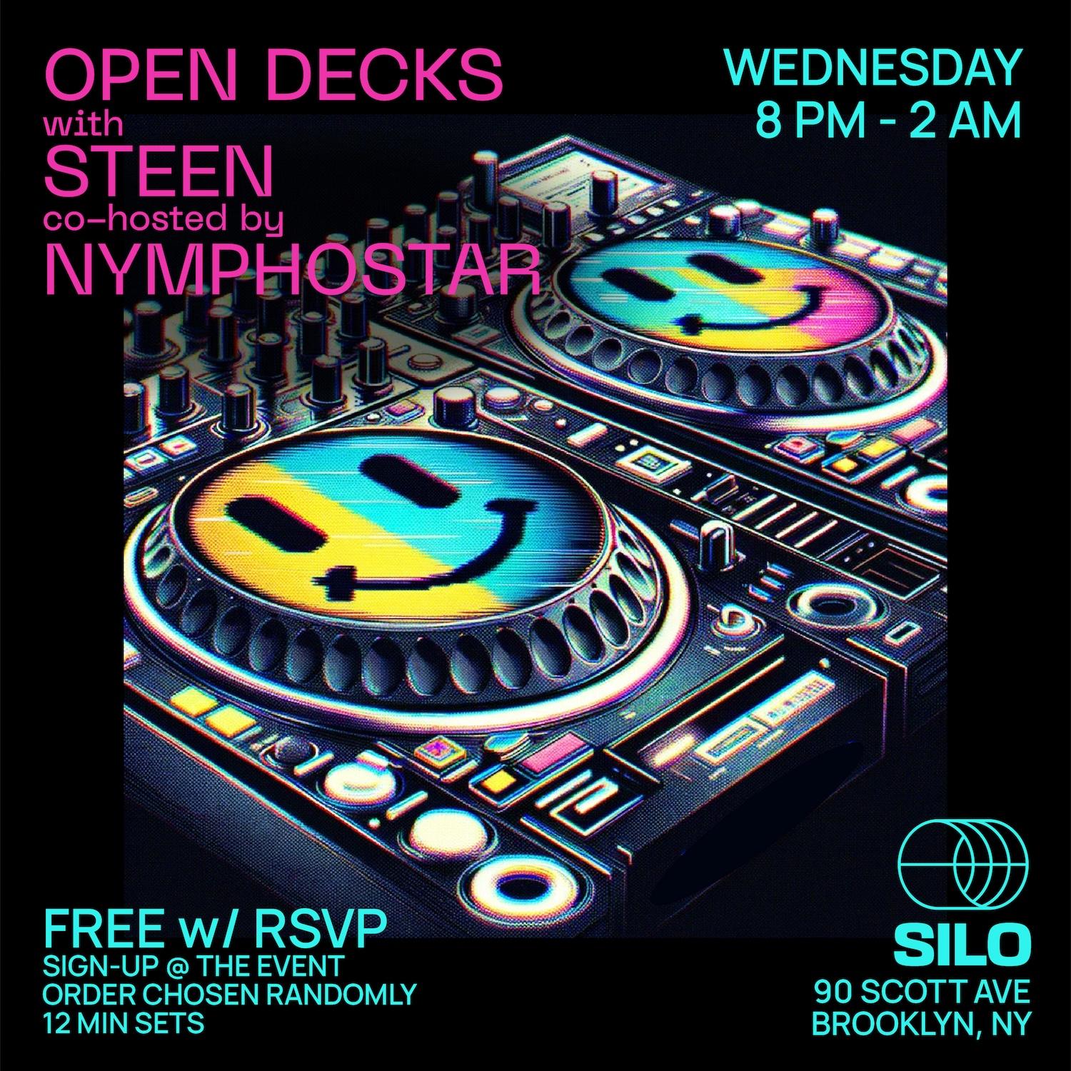 Open Decks With Steen And Nymphostar