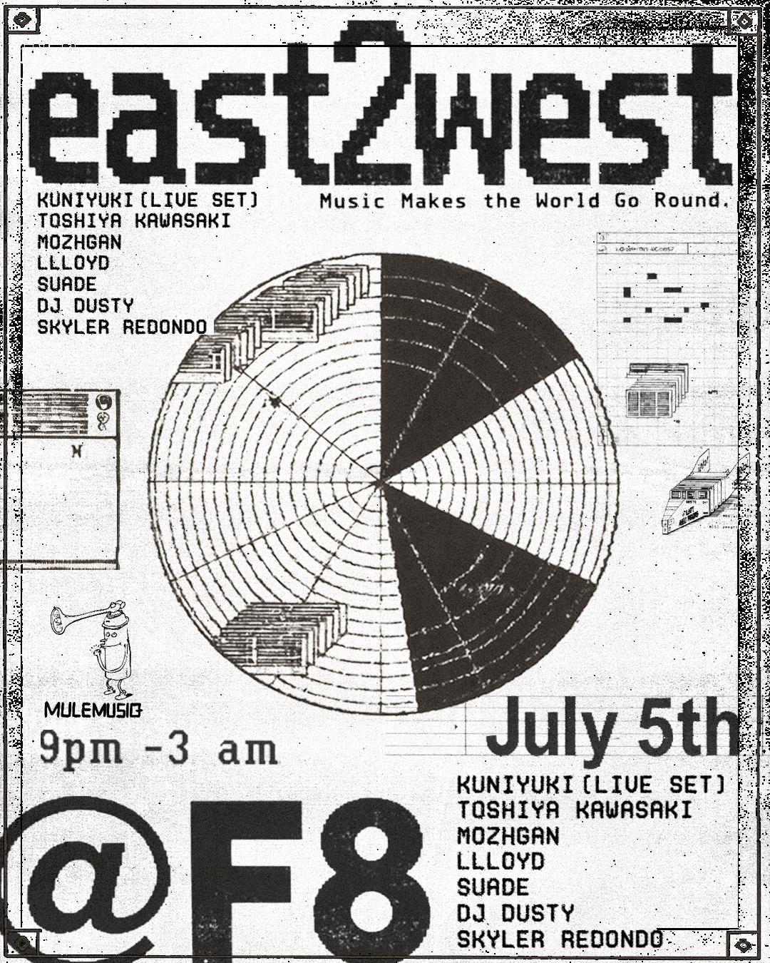 East 2 West: Kuniyuki (Live), Toshiya Kawasaki, Mozhgan, Llloyd, Suade