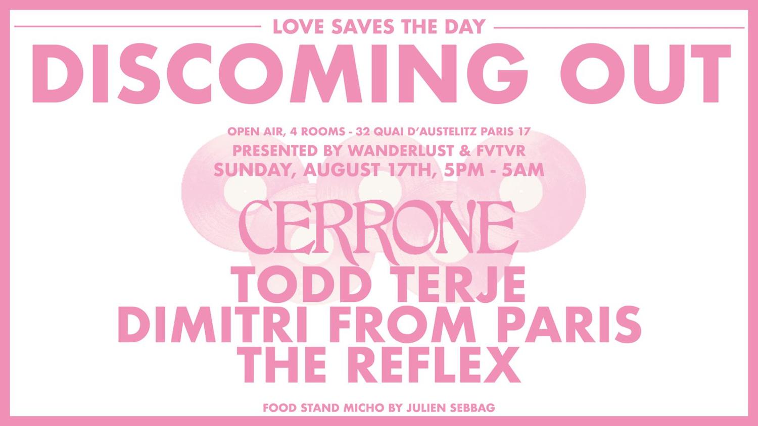 Discoming Out: Cerrone, Todd Terje, Dimitri From Paris