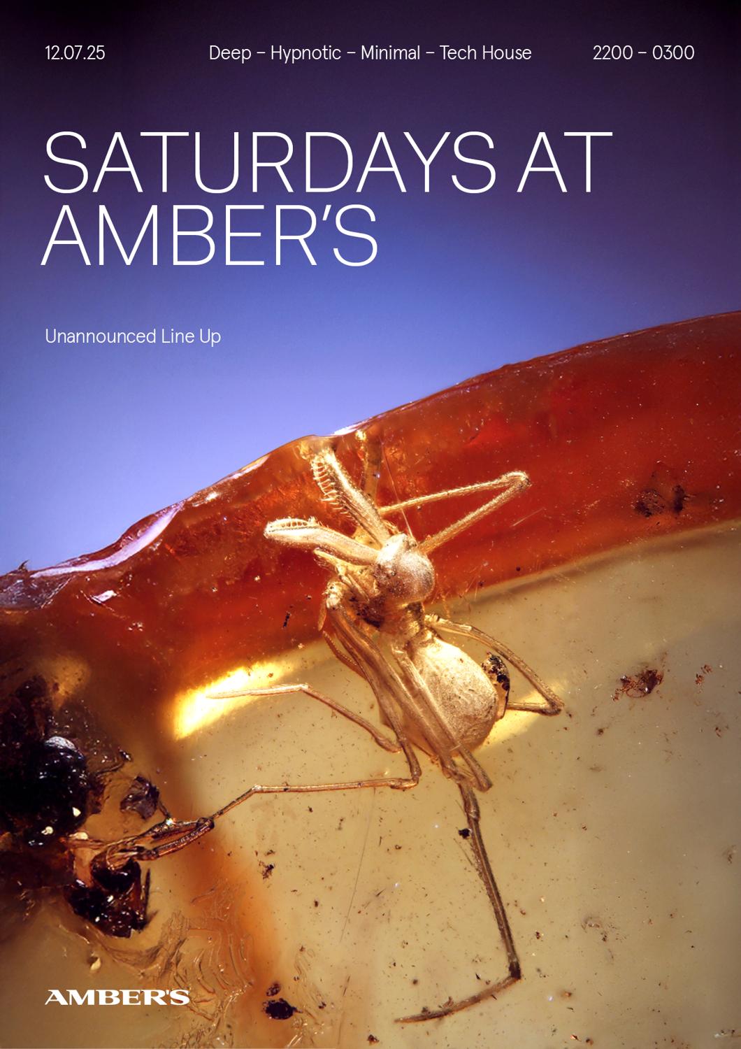 Saturdays At Amber'S: Deep - Hypnotic - Minimal - Tech House