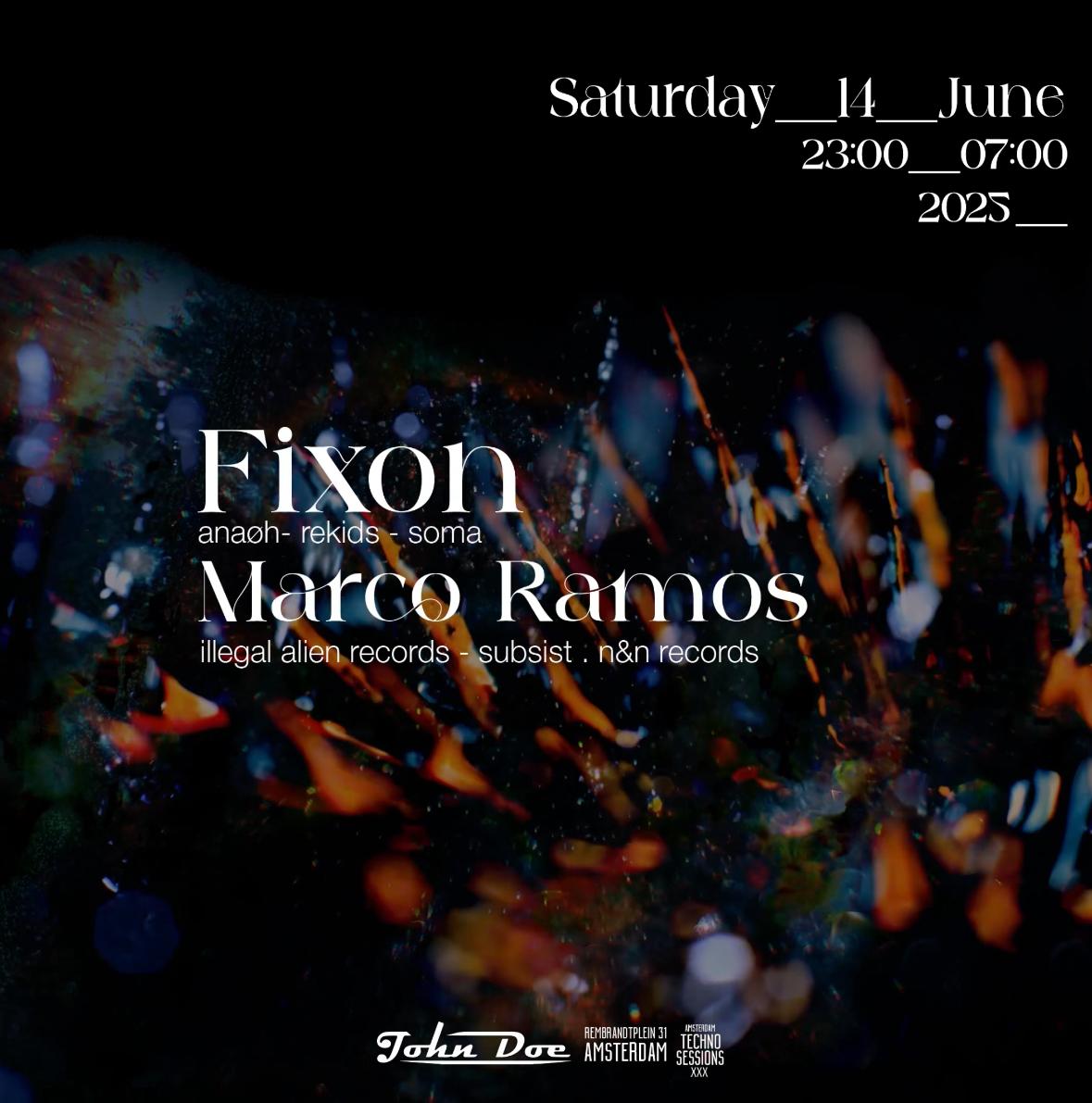 Amsterdam Techno Sessions With Fixon (Anaøh - Rekids - Soma) Mx