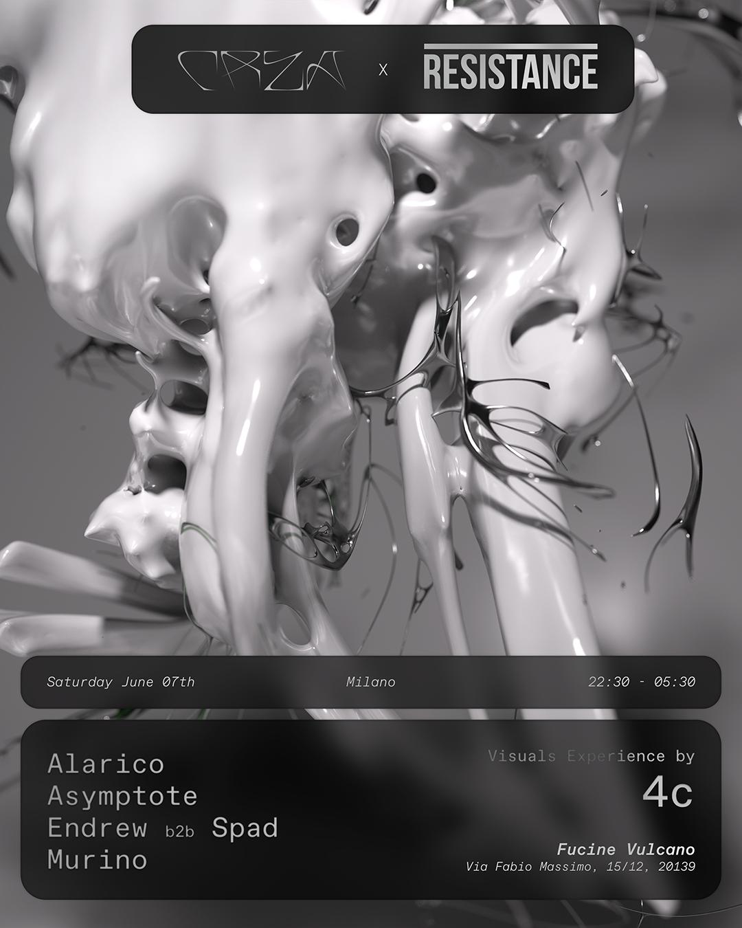 Crea X Resistance: Alarico, Asymptote, Endrew, Spad, Murino