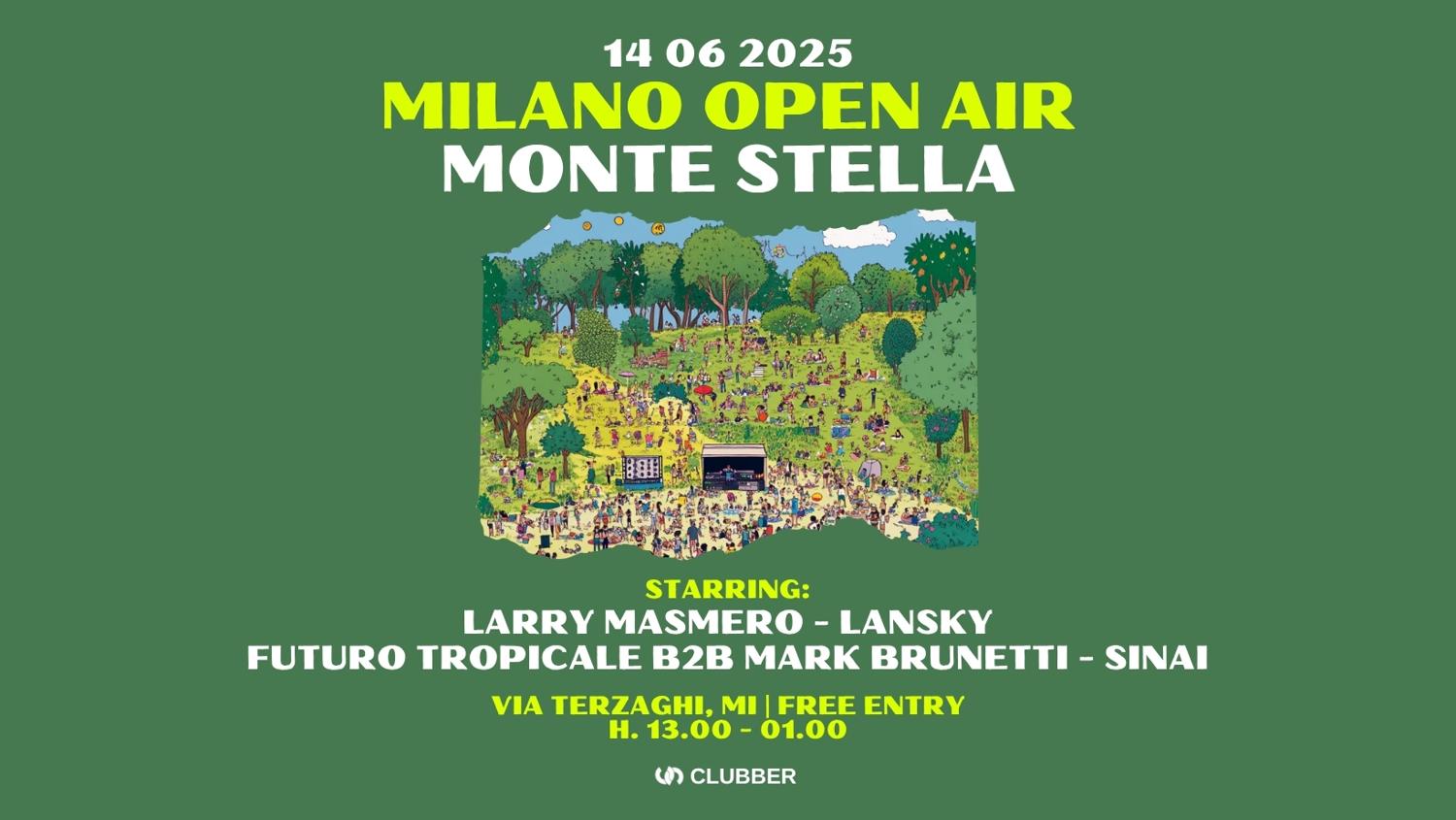 Milano Open Air At Monte Stella: 12Hrs Party