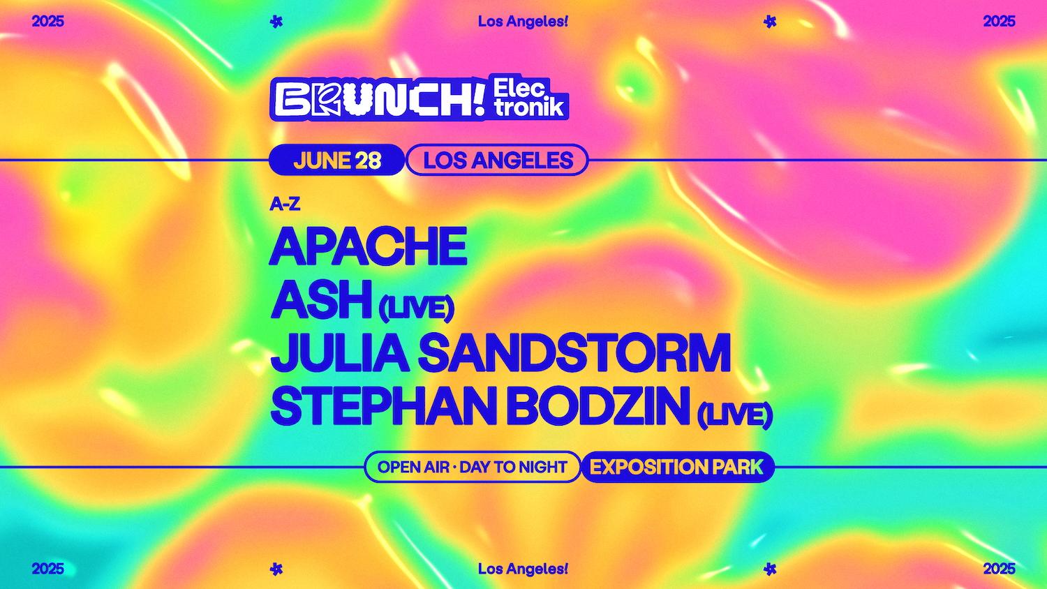 Brunch Electronik La: Stephan Bodzin (Live), Ash (Live), Apache, Julia Sandstorm