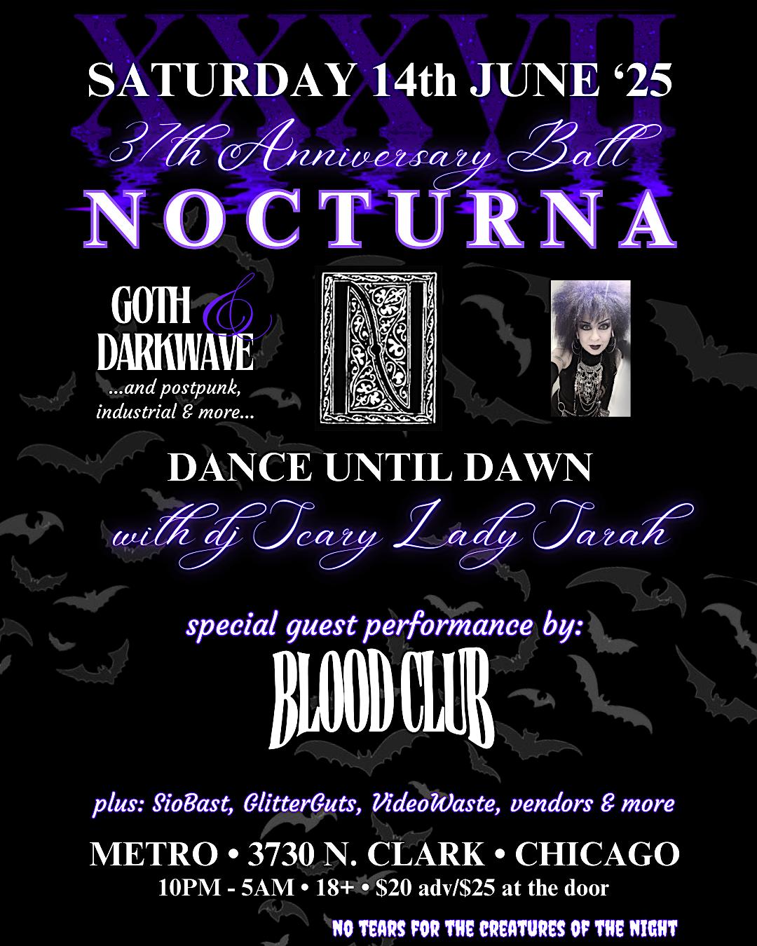 Nocturna- 37Th Anniversary Gothic Ball With Dj Scary Lady Sarah