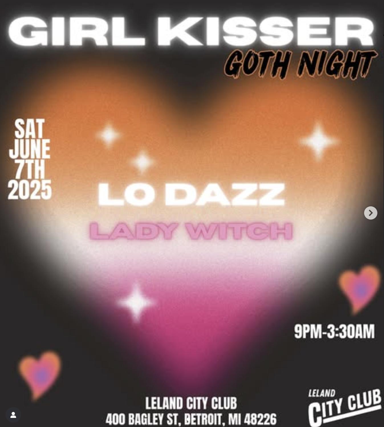 Girl Kisser Goth Night