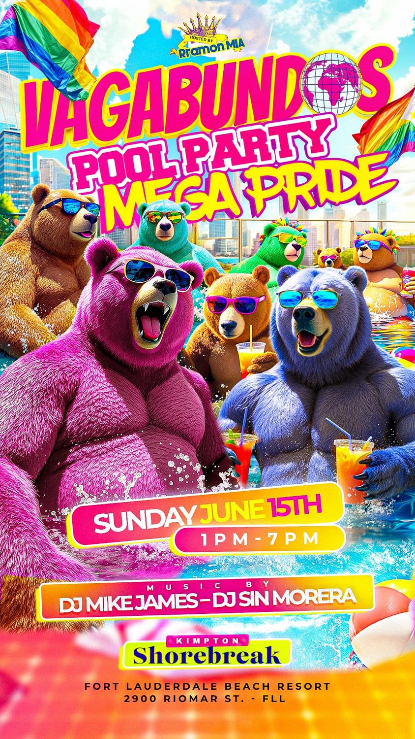 Vagabundos Mega Pride Pool Party