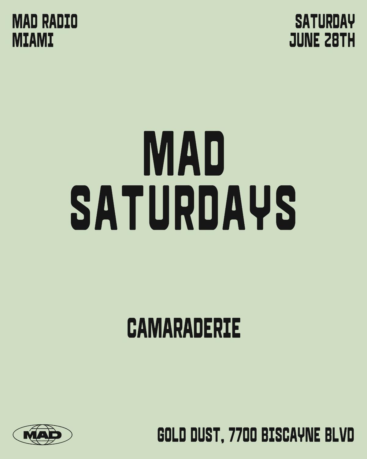 Mad Saturdays / Camaraderie