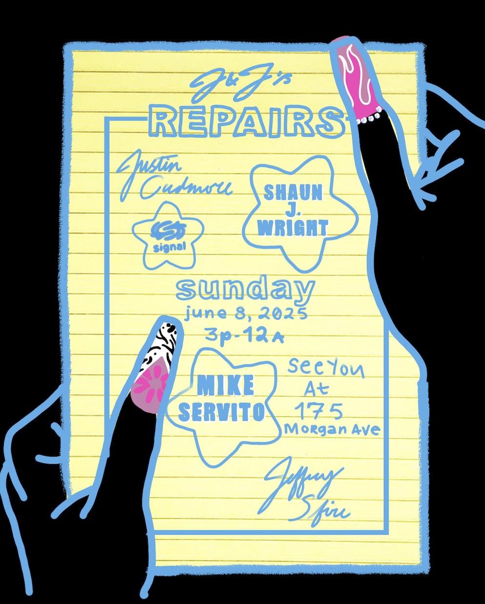 J&J'S Repairs: Mike Servito B2B Shaun J. Wright, Justin Cudmore, Jeffrey Sfire
