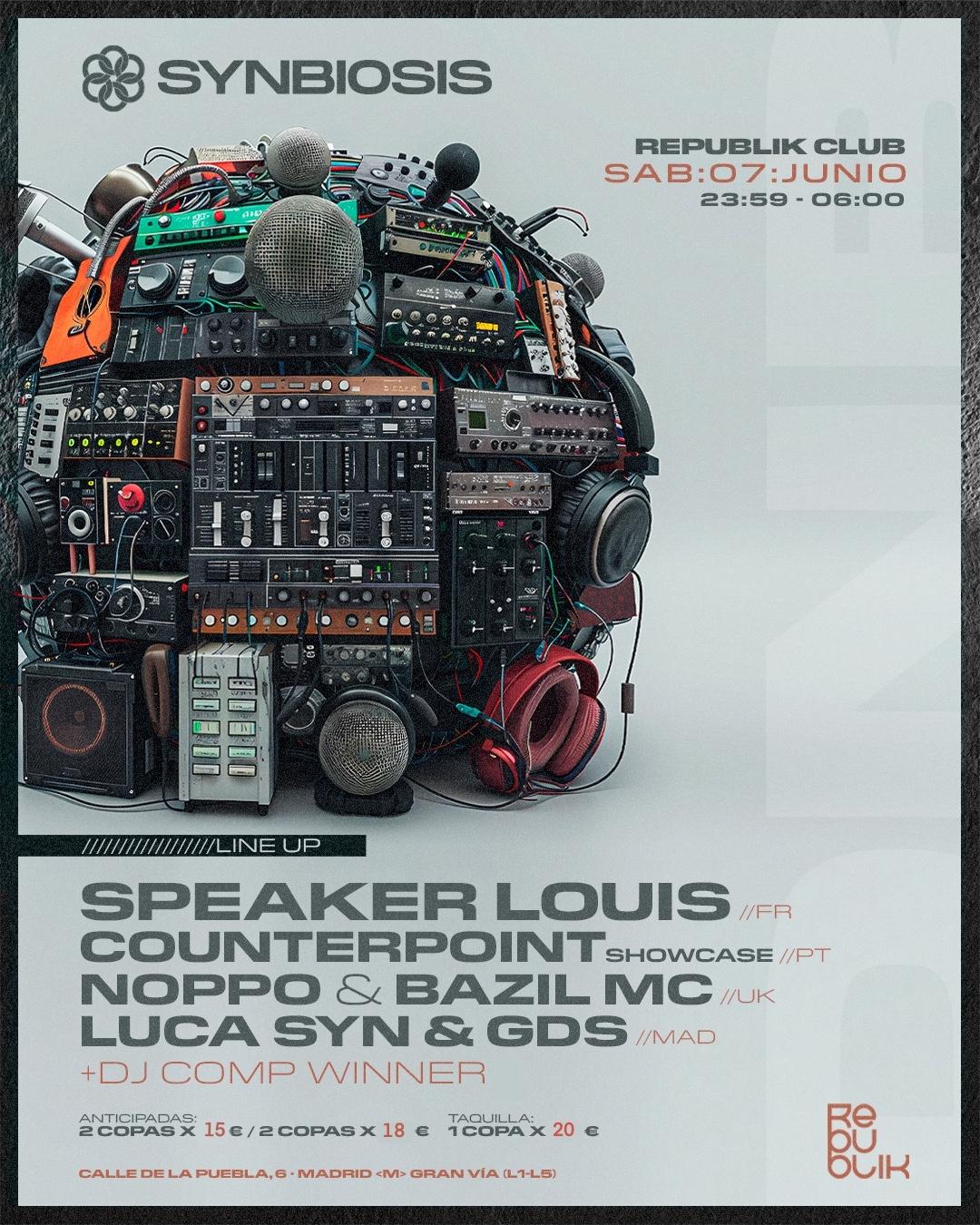 Synbiosis Drum & Bass Presents: Speaker Louis, Counterpoint Showcase , Noppo & Bazil Mc