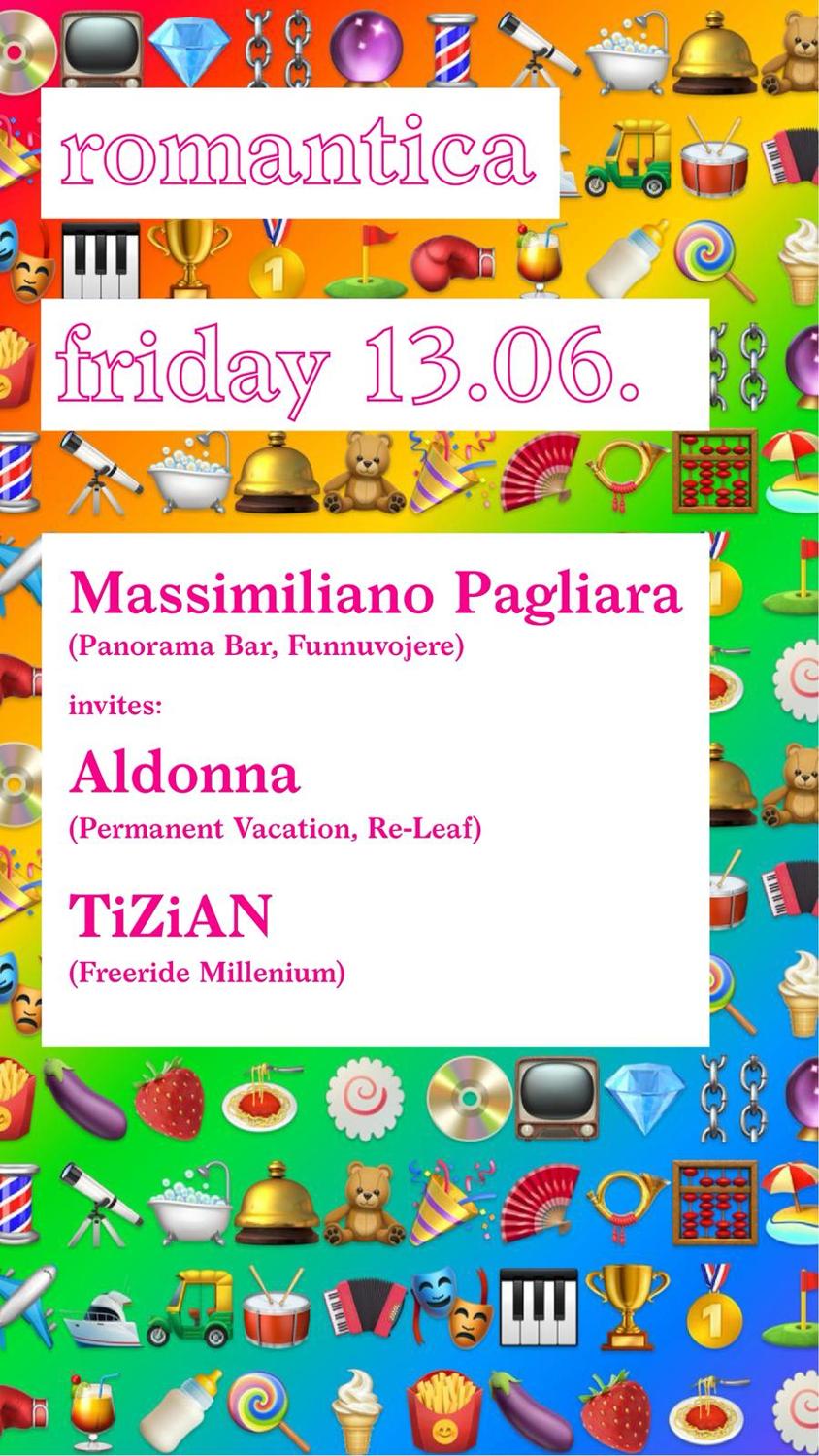 Massimiliano Pagliara (Panorama Bar) Invites Aldonna (Re-Leaf) Tizian (Freeride Millenium)