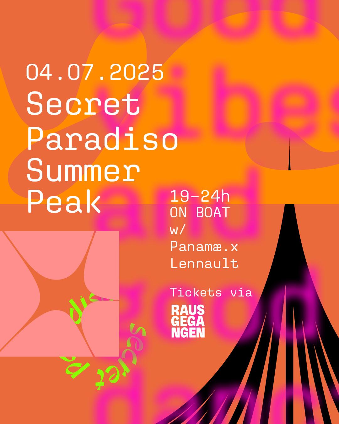 Secret Paradiso Summer Peak 2025: On Boat