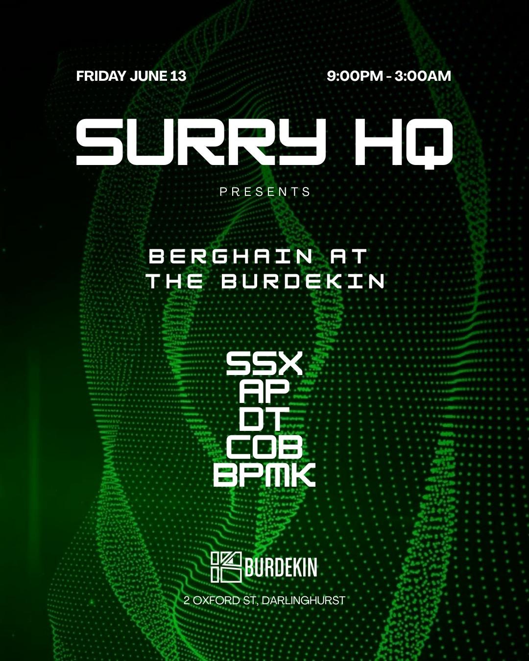 Berghain At The Burdekin - Sold Out
