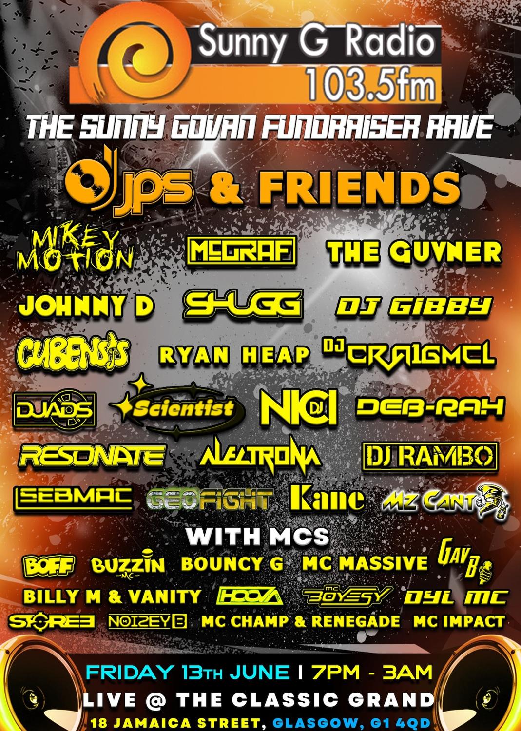 Dj Jps & Friends - Sunny Govan Fundraiser