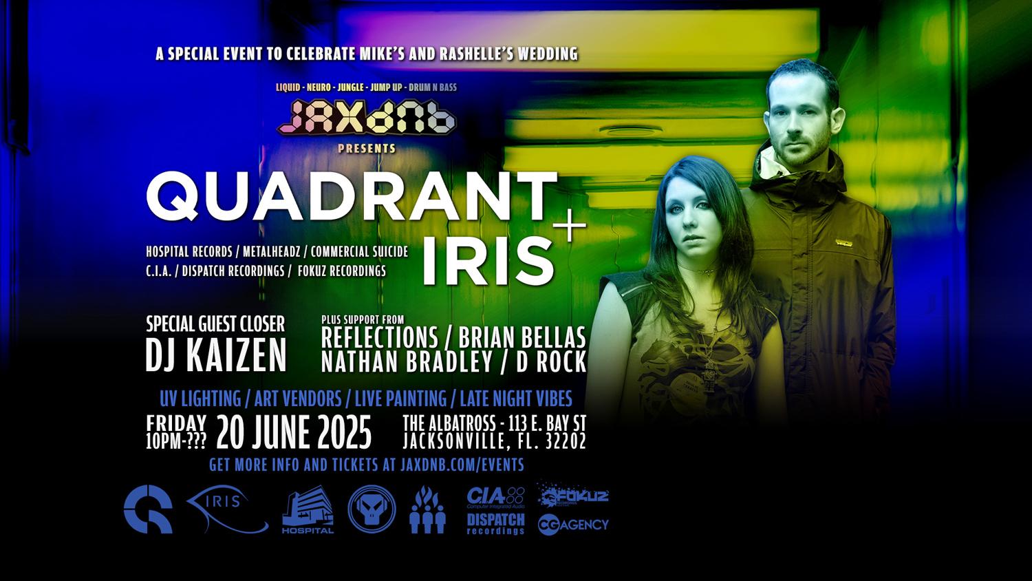 Jaxdnb Presents: Quadrant + Iris