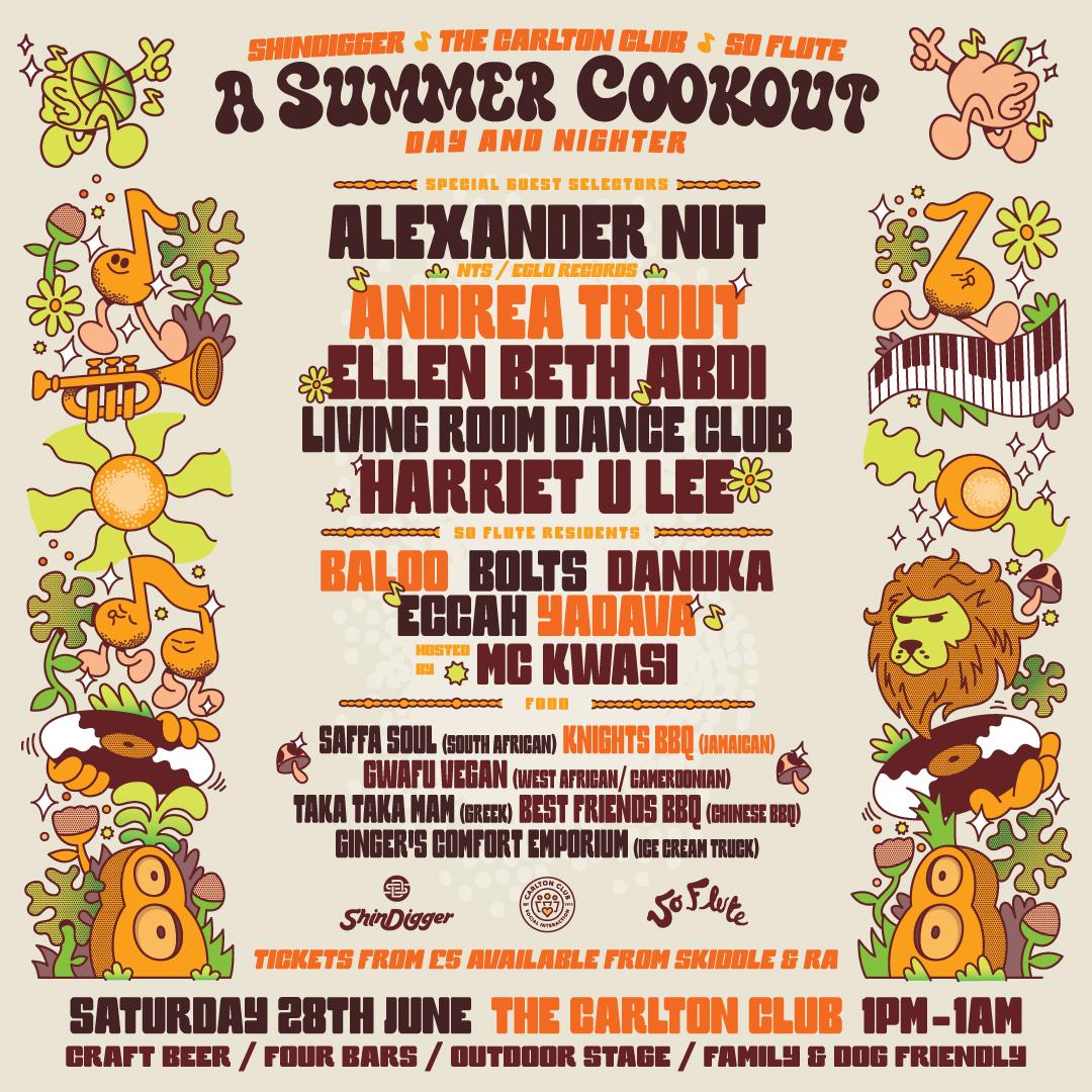 A Summer Cookout From The Carlton Club, So Flute & Shindigger
