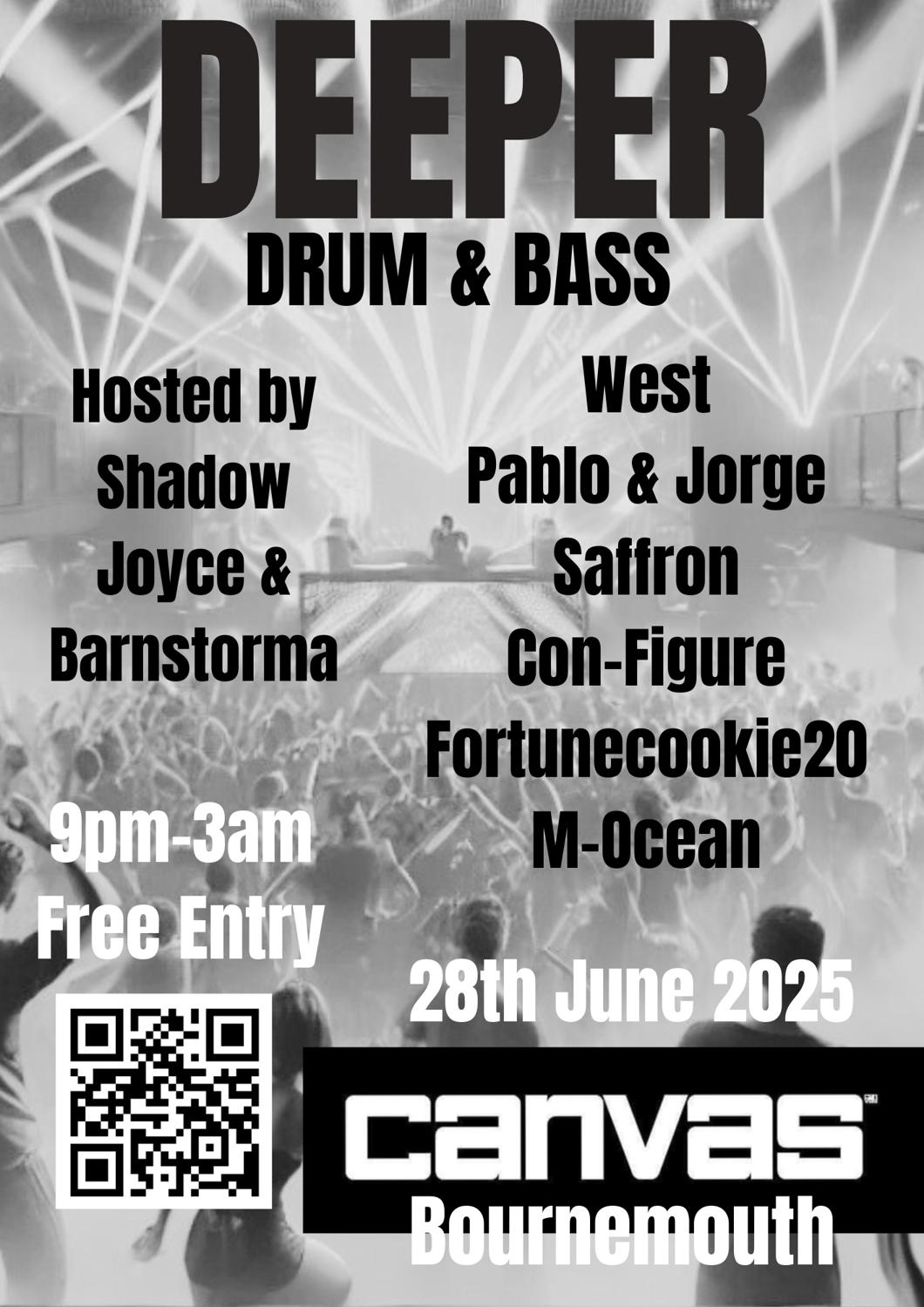 Deeper Drum & Bass Summer Shakedown Canvas
