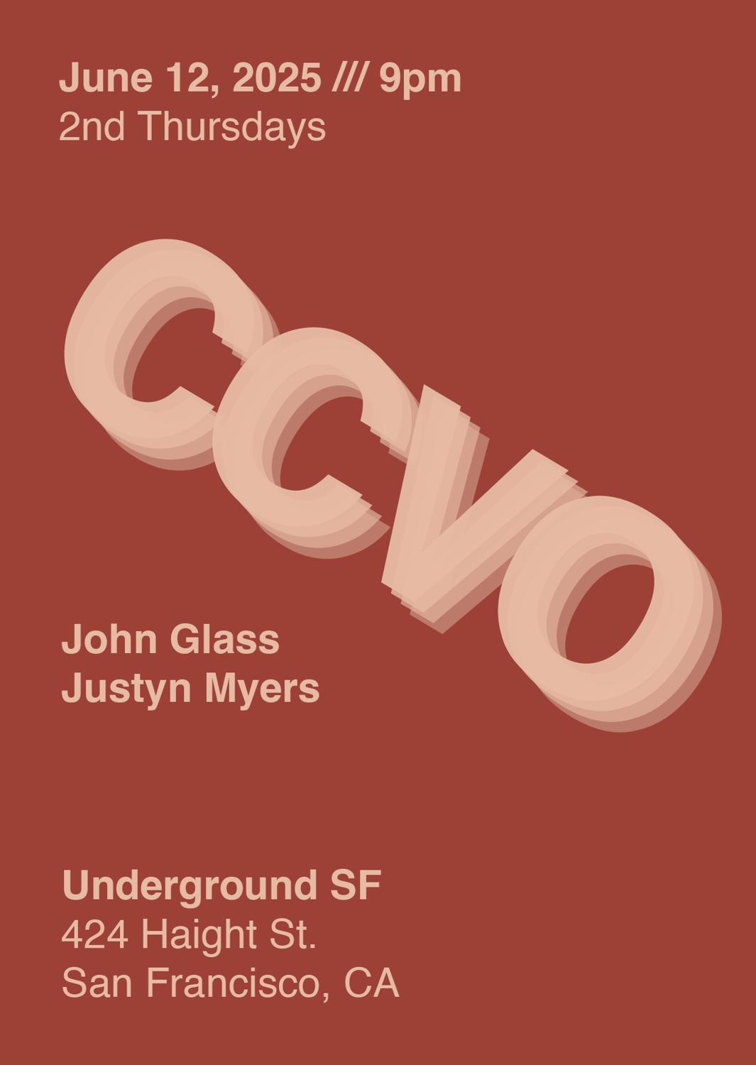 Ccvo Presents John Glass And Justyn Myers