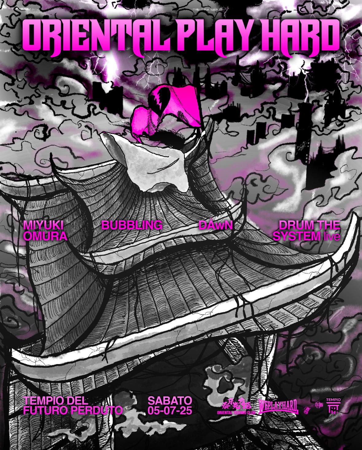 Oriental Play Hard: Miyuki Omura, Bubbling, Dåwn, Drum The System Live