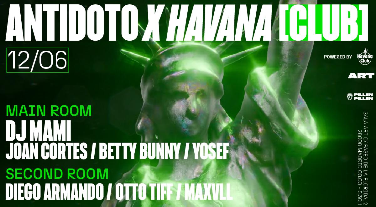 Antidoto Club: Dj Mami + Joan Cortés + Betty Bunny