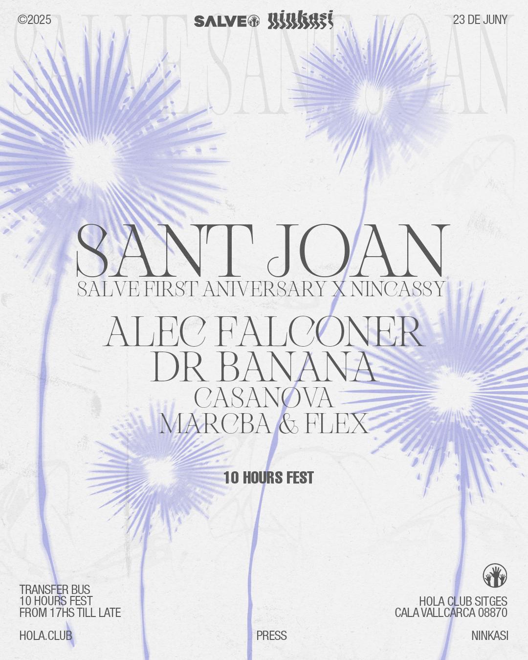 *San Juan Special Edition* Salve & Ninkasi Pres. Alec Falconer & Dr. Banana +10H Beach Party