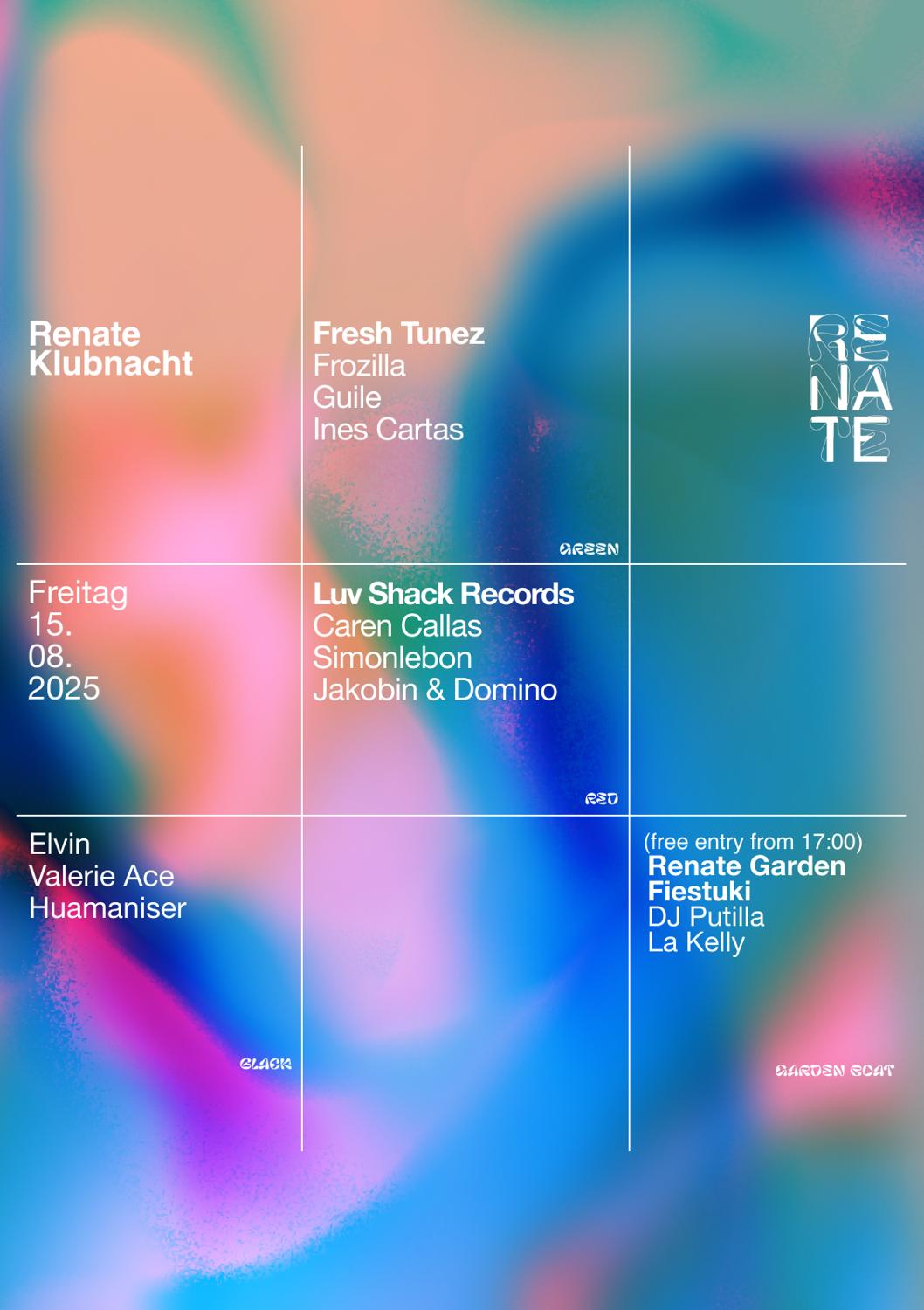 Renate Klubnacht W Ines Cartas, Guile, Frozilla, Caren Callas, Simonlebon, Jakobin & Domino