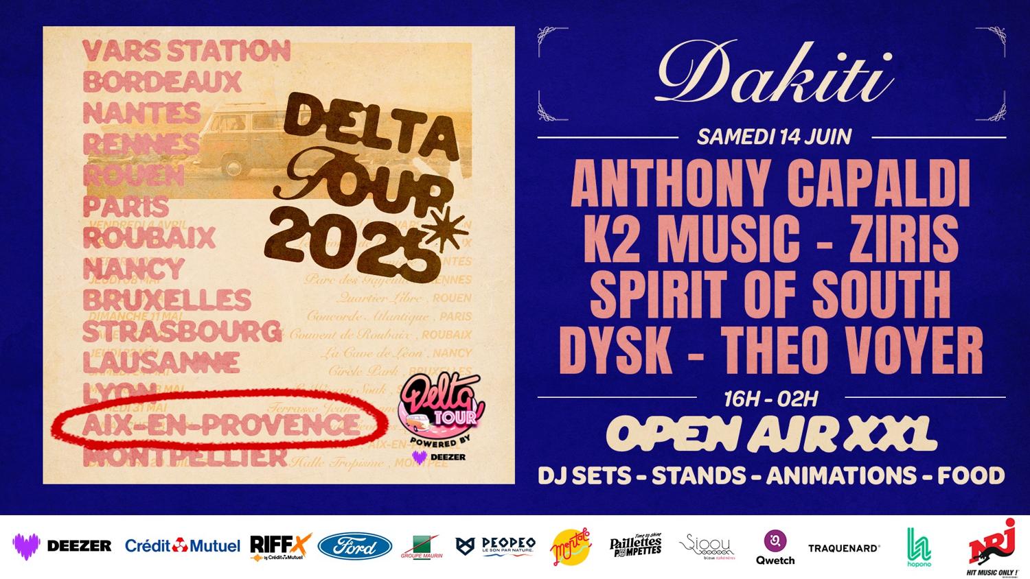 [Big Open Air] Delta Tour - Aix En Provence