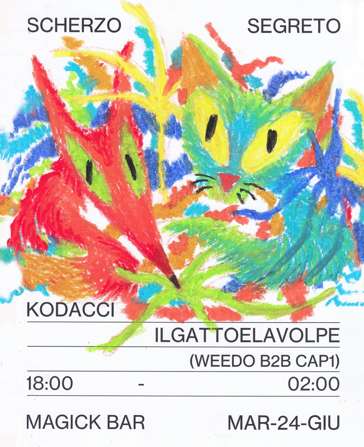 Scherzo Segreto: Ilgattoelavolpe, Kodacci