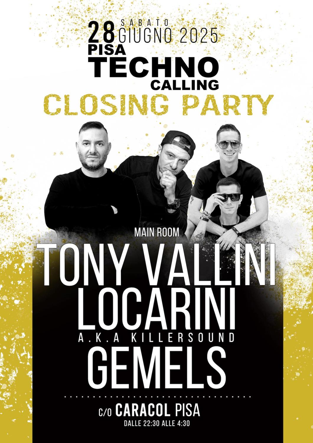 Pisa Techno Calling - Yellow - Closing Party