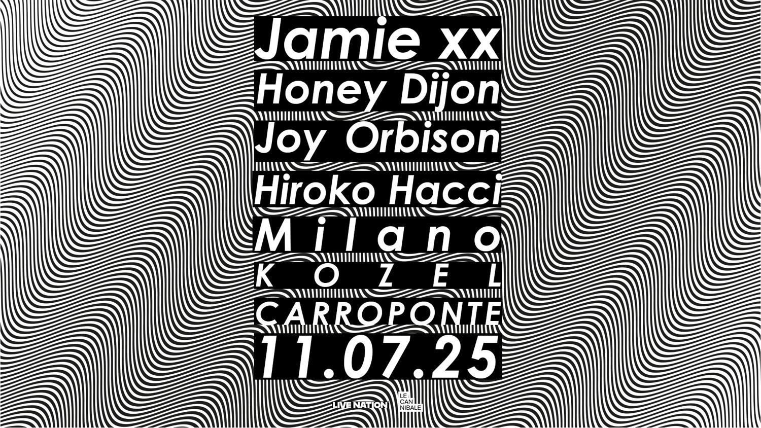 Jamie Xx, Joy Orbison, Honey Dijon, Hiroko Hacci
