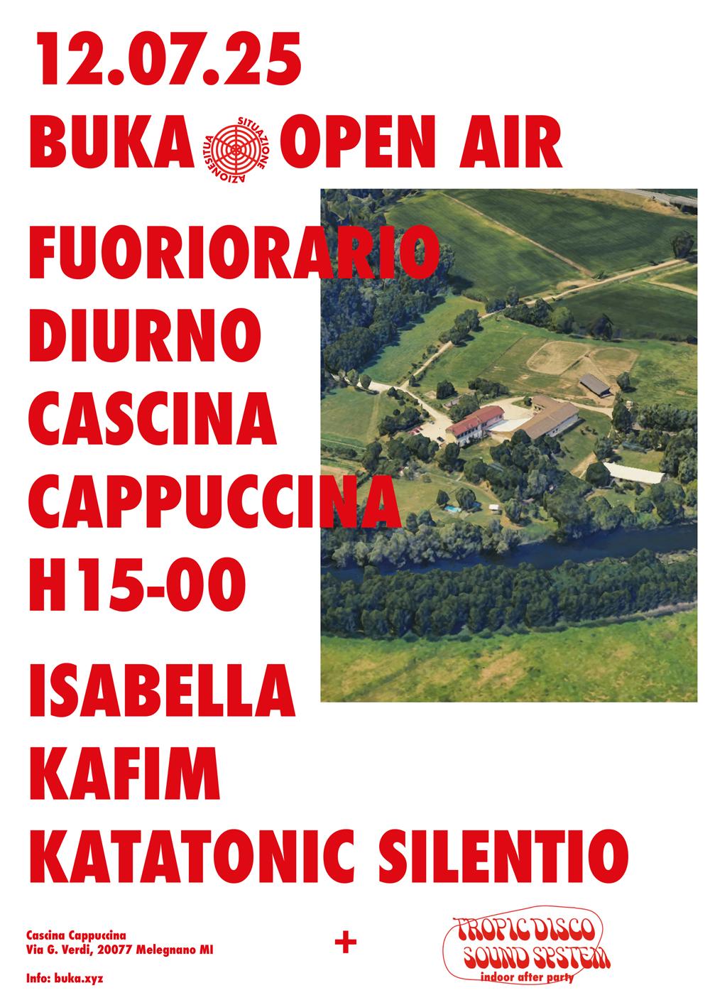 Buka - Fuoriorario Diurno: Isabella, Kafim, Katatonic Silentio