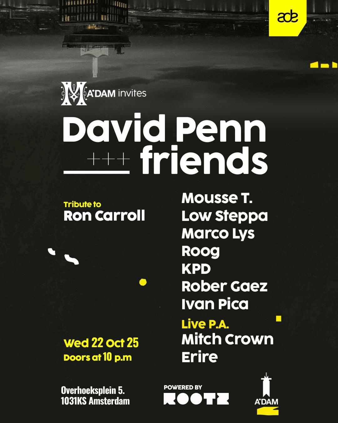 Madam Invites: David Penn & Friends Ade