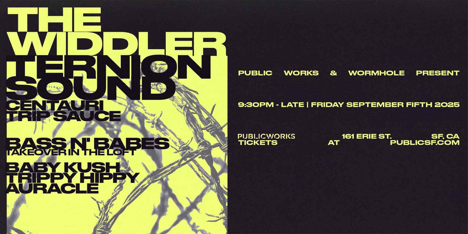 The Widdler + Ternion Sound (Final Tour) Presented By Public Works And Wormhole