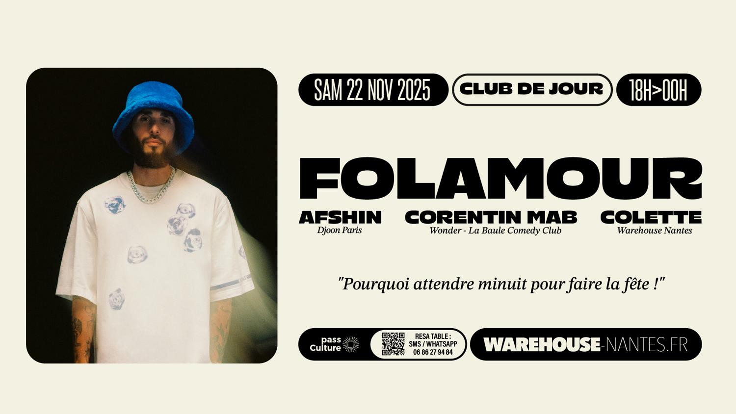 Club De Jour With Folamour Au Warehouse Nantes
