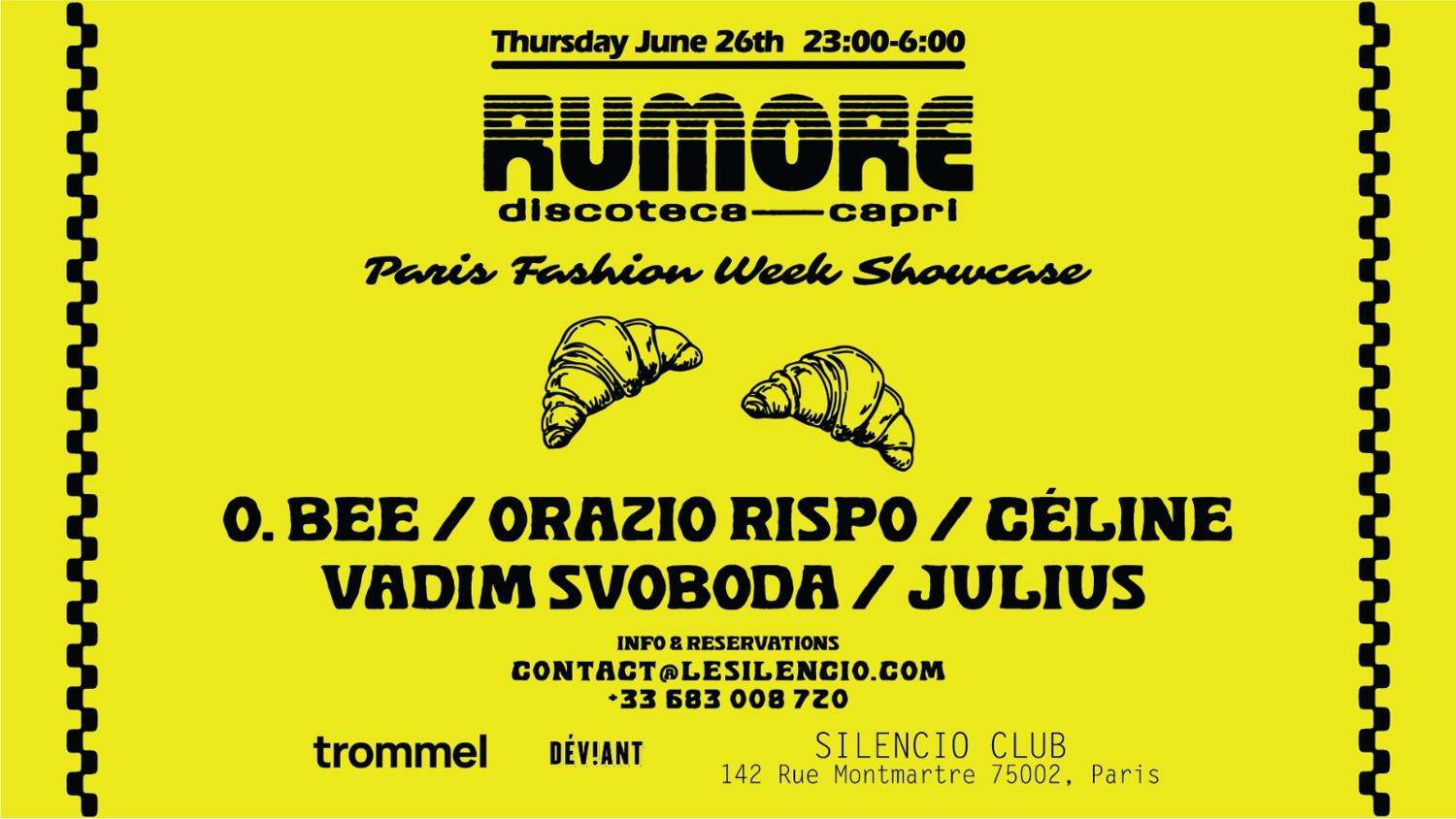 Rumore W/ O.Bee, Orazio Rispo, Céline, Vadim Svoboda, Julius