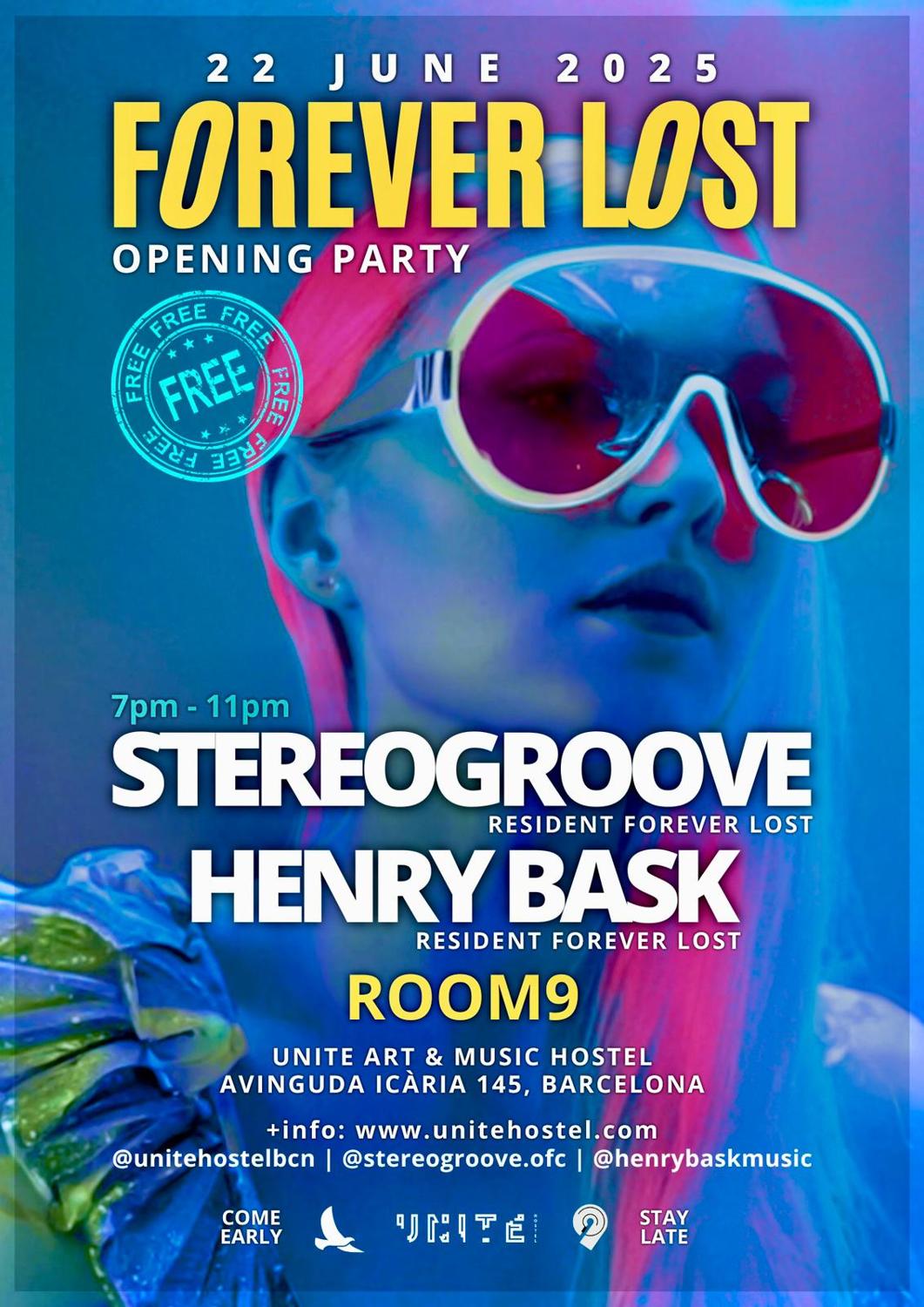Free Entry • Forever Lost – Opening Party At Room9