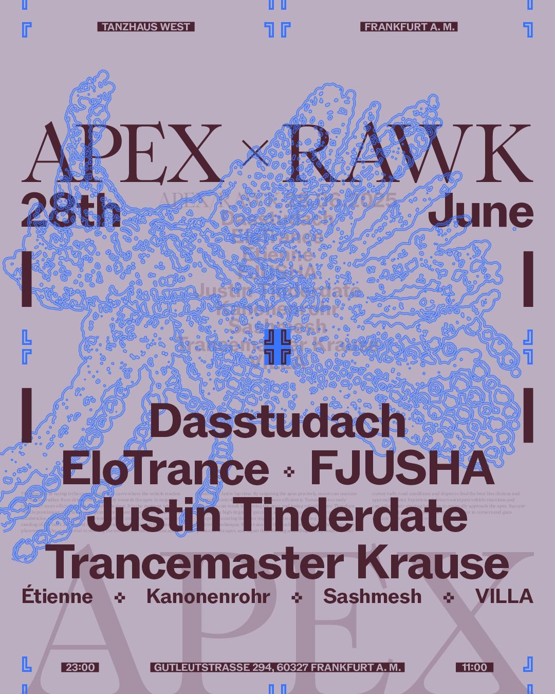 Apex With Trancemaster Krause, Justin Tinderdate, Elotrance