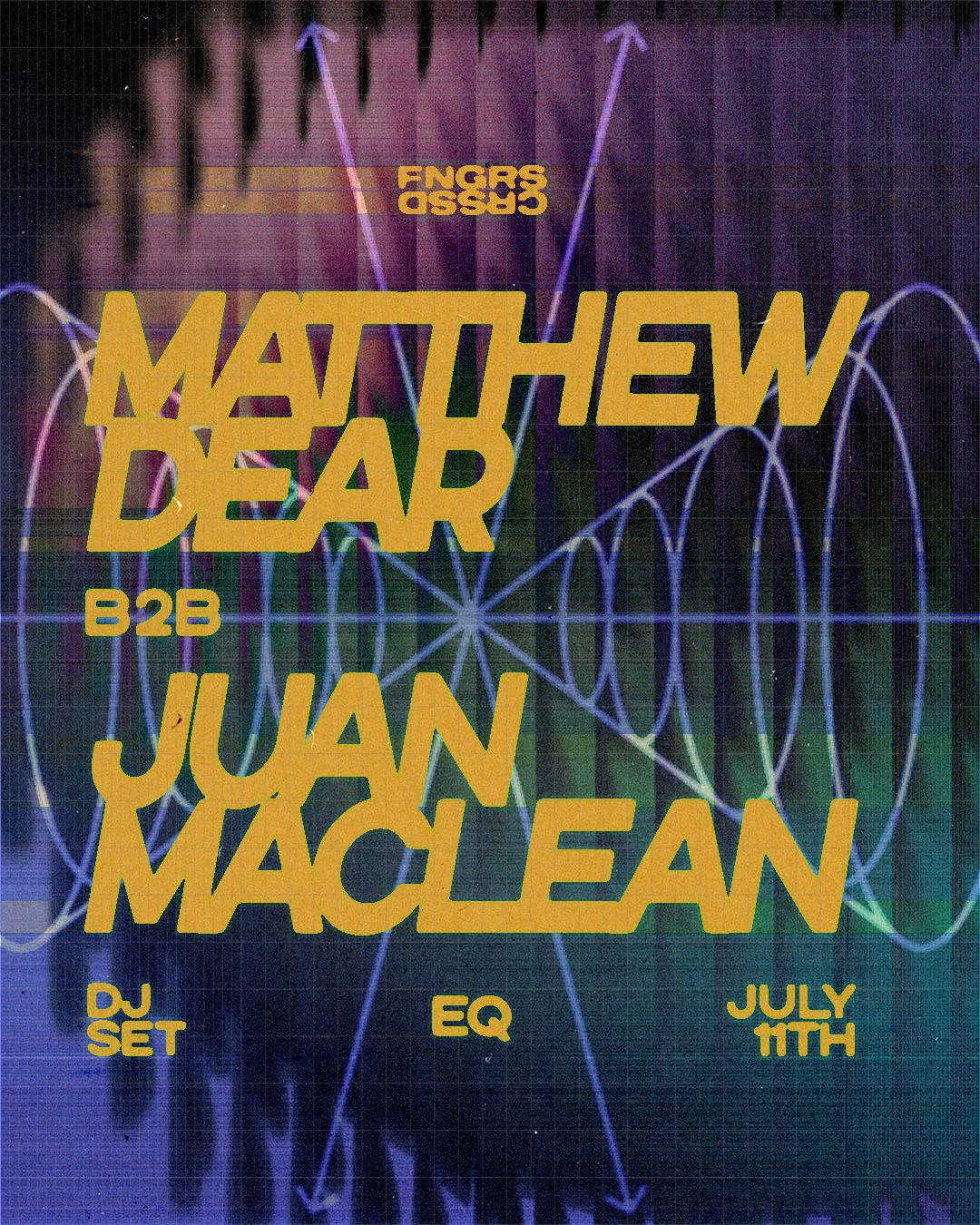 Fngrs Crssd Presents Matthew Dear B2B Juan Maclean
