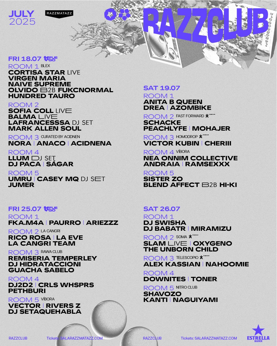 Razzclub: Cortisa Star, Sofia Coll, Umru, Balma, Nora, Anaco, Llum
