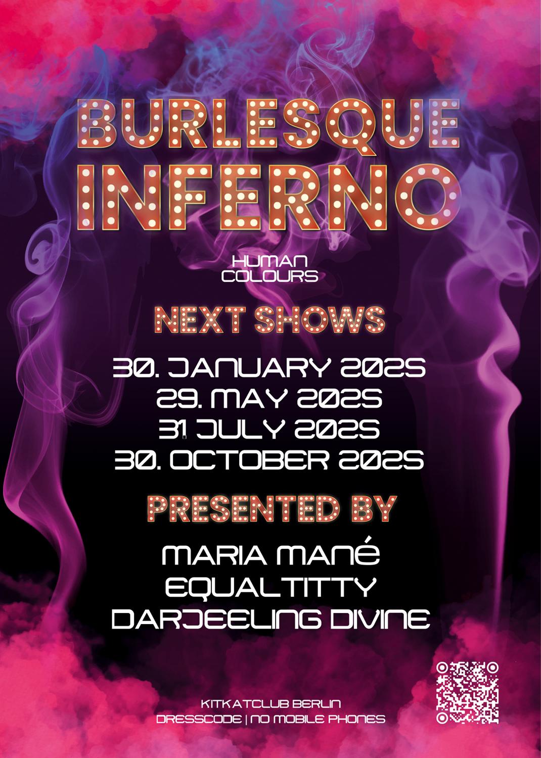 Burlesque Inferno 'Burlesque Halloween Ball X Spooky Colours' At Kitkitclub (8.Pm)