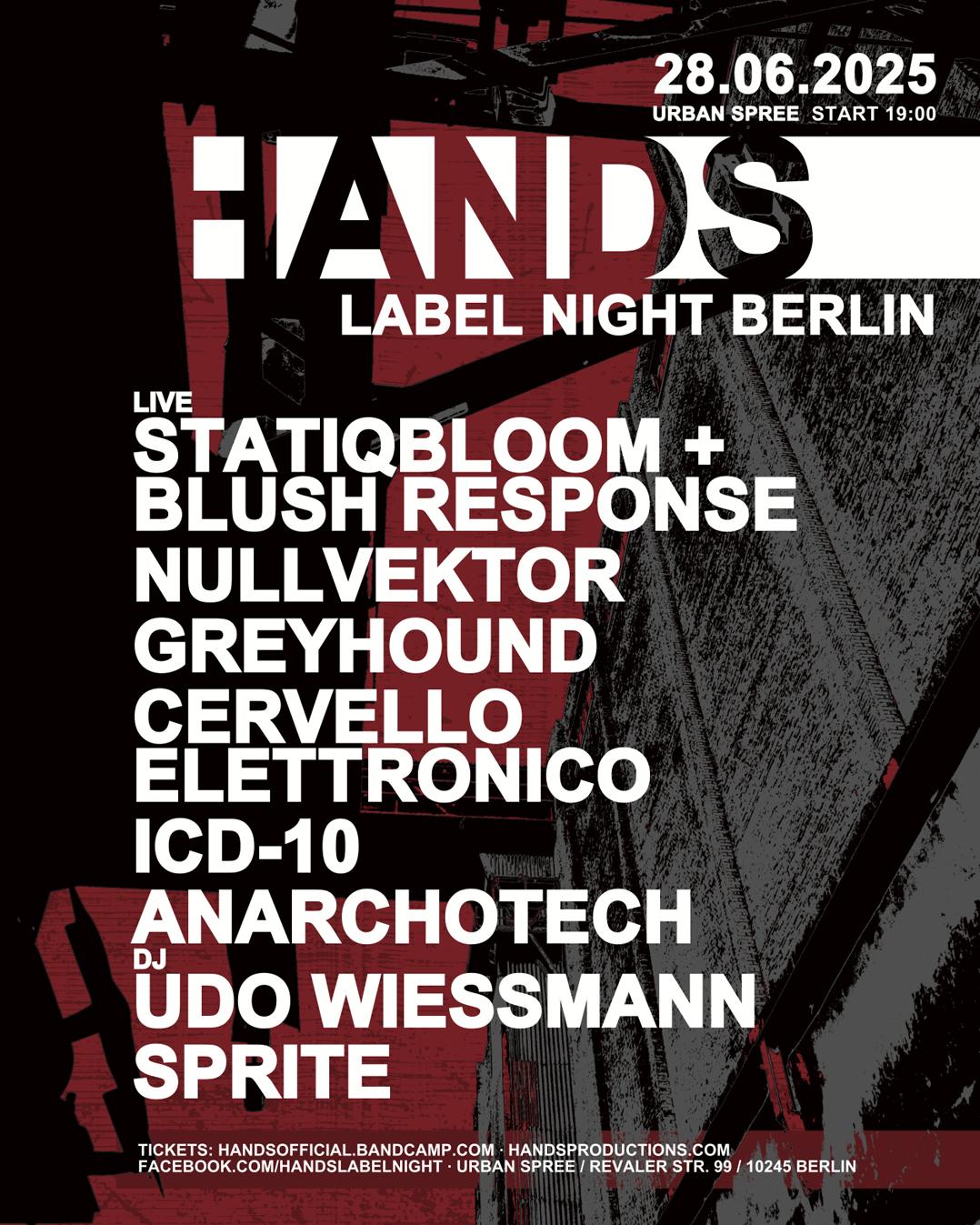 Hands Label Night Berlin