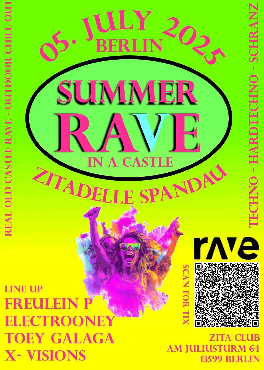 Summer Rave Berlin At Zitadelle Spanndau! Techno - Hardtechno - Schranz