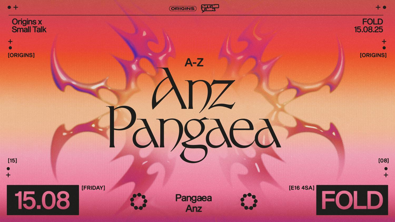 Origins X Small Talk: Pangaea & Anz