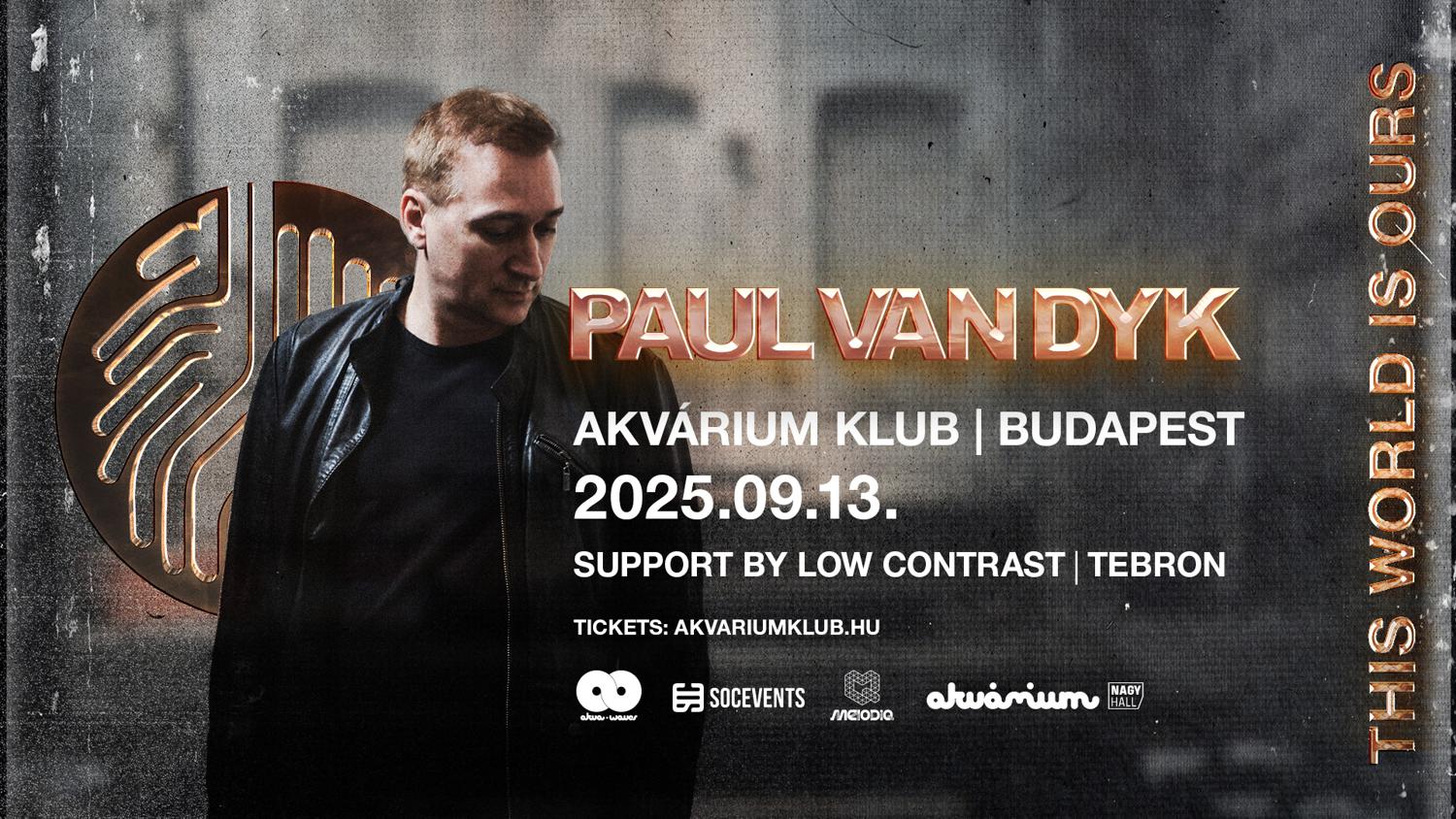 Soc Events & Akvawaves Pres.: Paul Van Dyk