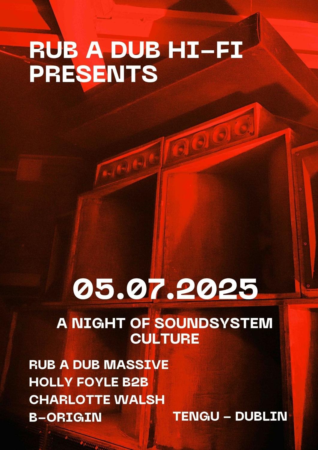 A Night Of Soundsystem Culture With Rub A Dub Hi-Fi