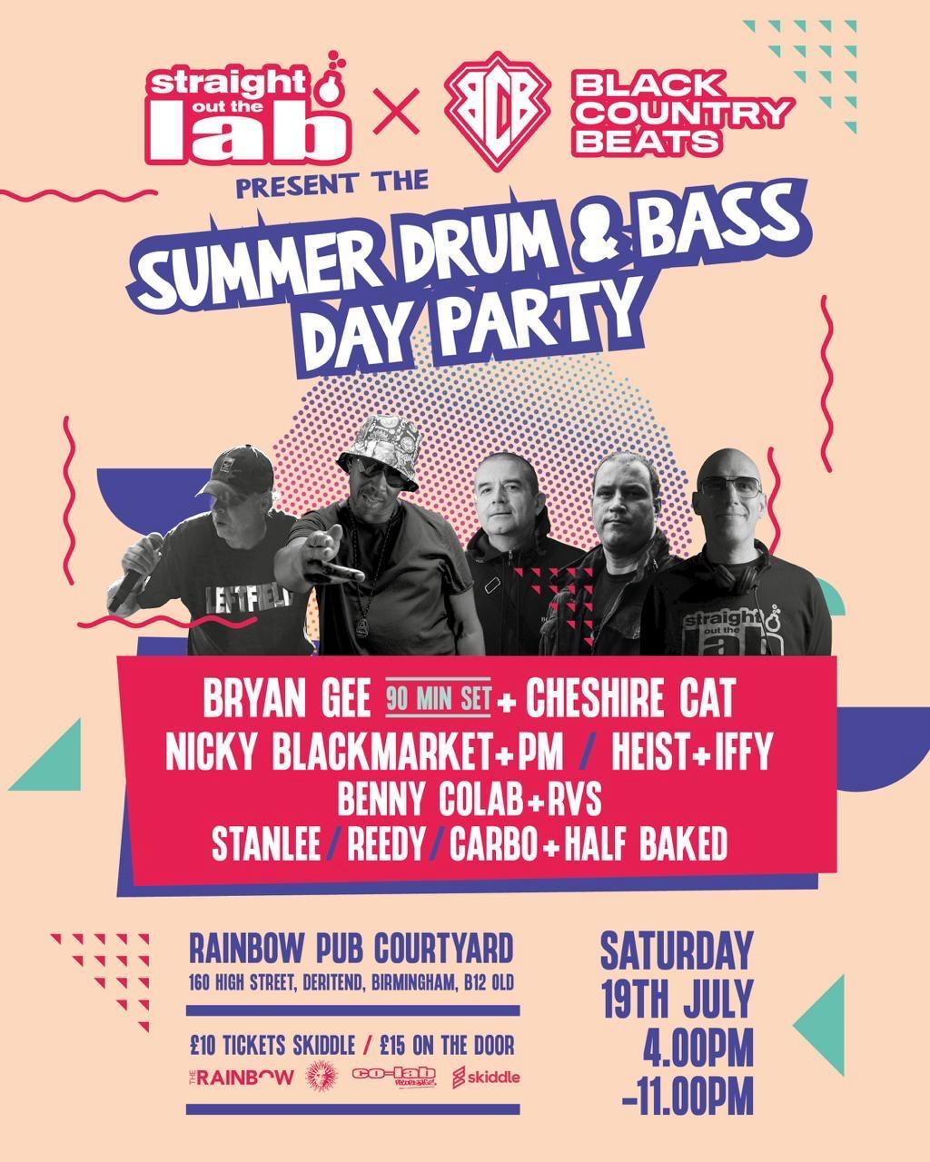 Drum And Bass Day Party - Bryan Gee, Nicky Blackmarket, Heist