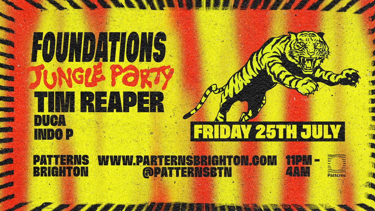 Foundations Jungle Party With Tim Reaper