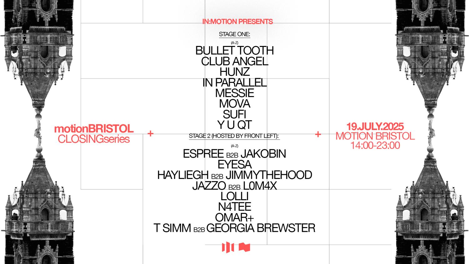 Motion Closing Series: Bullet Tooth, Y U Qt, Club Angel